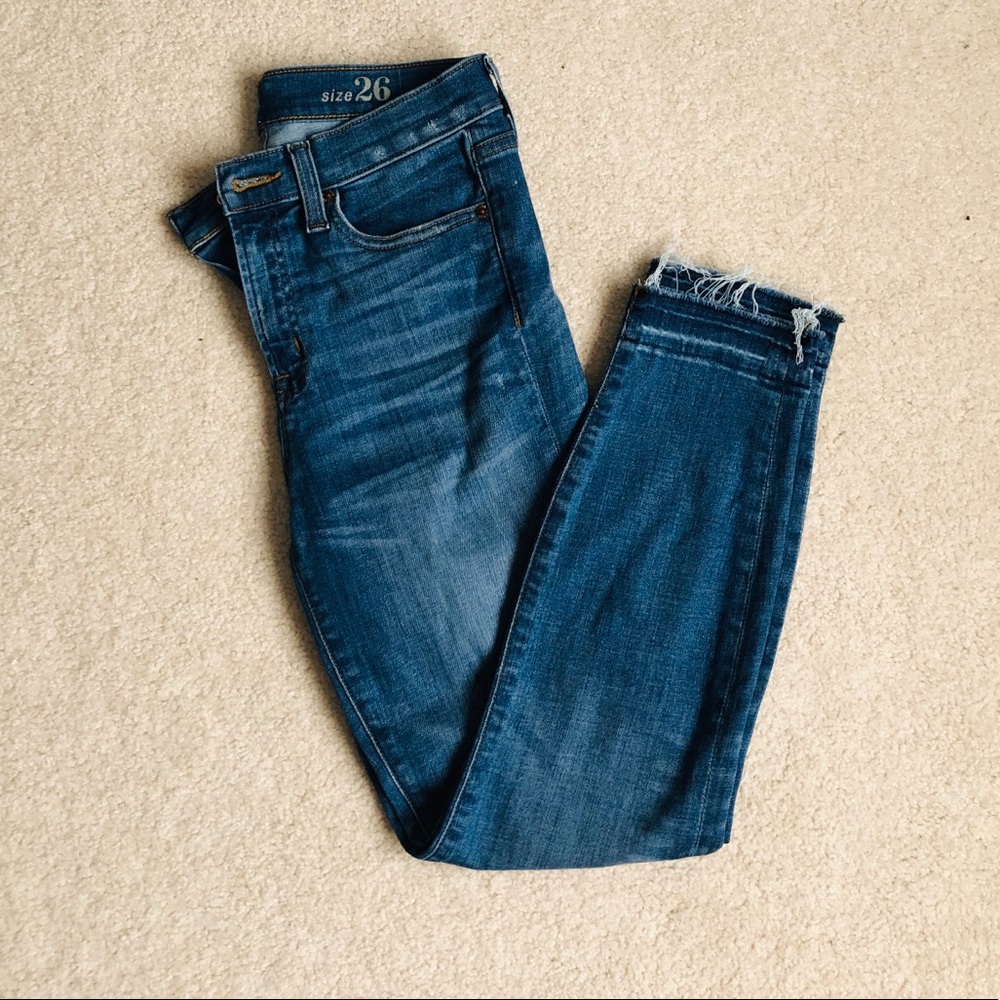 J. Crew lookout high rise crop jeans